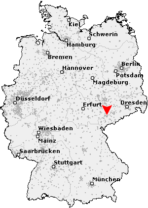 Karte von Zwickau