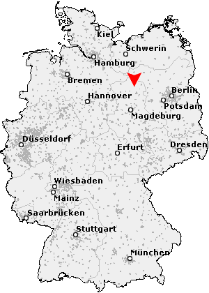 Karte von Erxleben bei Osterburg