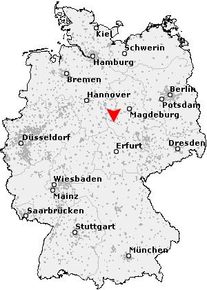 Karte von Hüttenrode