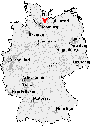 Karte von Hamfelde in Holstein