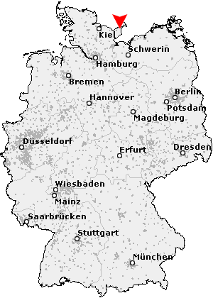 Karte von Neukirchen bei Oldenburg in Holstein