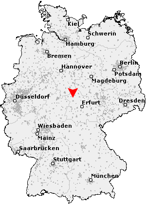 Karte von Hüpstedt