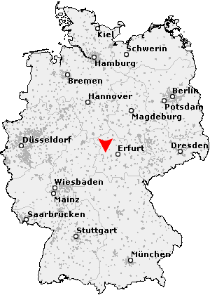 Karte von Hörselberg-Hainich