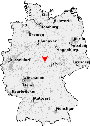 Karte von Mühlhausen