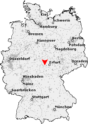 Karte von Mechterstädt