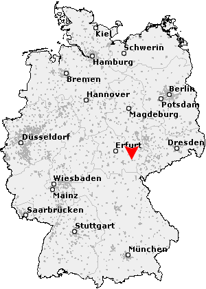 Karte von Neustadt an der Orla