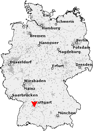 Karte von Grötzingen