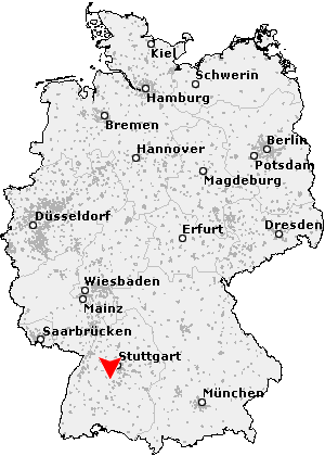 Karte von Entringen