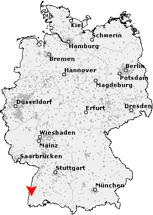 Karte von Ehrenstetten