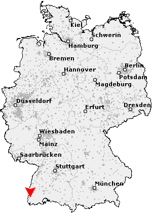 Karte von Badenweiler