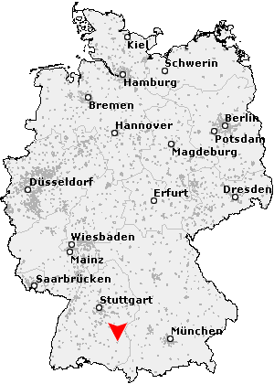 Karte von Biberach an der Riß