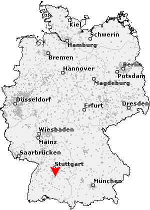 Karte von Eningen unter Achalm