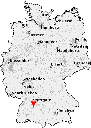 Karte von Metzingen