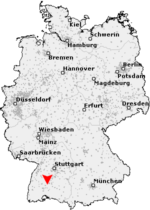 Karte von Weilen unter den Rinnen