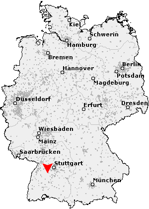 Karte von Oberjettingen
