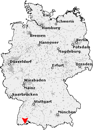 Karte von Dangstetten