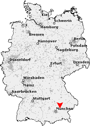 Karte von Übermiething, Gemeinde Eschlbach