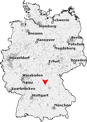 Karte von Obersachsen