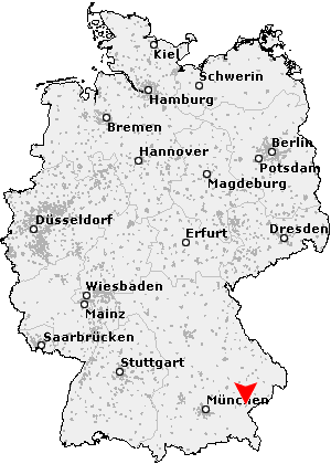 Karte von Altötting