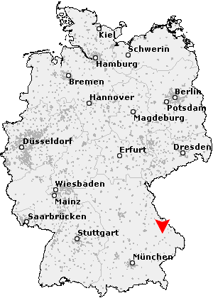 Karte von Bernried, Niederbayern