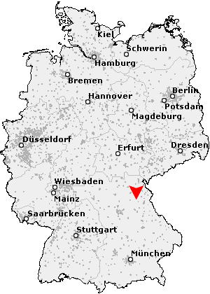 Karte von Eschenbach in der Oberpfalz