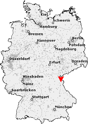 Karte von Falkenberg, Oberpfalz