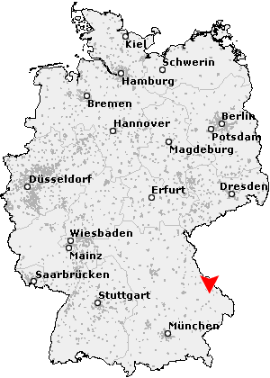 Karte von Ruhmannsfelden