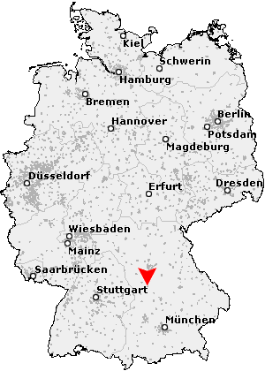 Karte von Weißenburg in Bayern