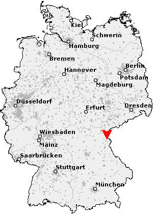 Karte von Pfaffenreuth