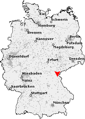 Karte von Pfaffenreuth