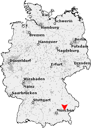 Karte von Asenham