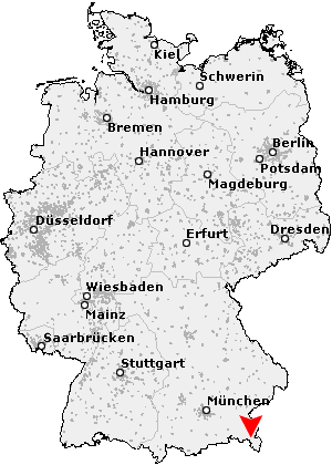 Karte von Oberjettenberg