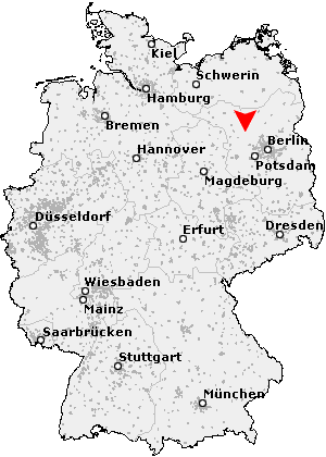 Karte von Altfriesack