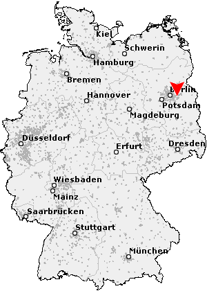 Karte von Fredersdorf