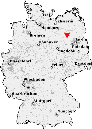 Karte von Klessener Zootzen