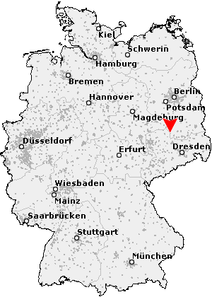 Karte von Falkenberg / Elster