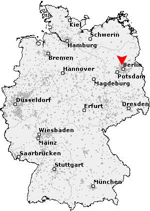 Karte von Glienicke / Nordbahn