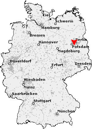 Karte von Ludwigsfelde