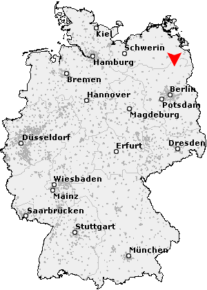 Karte von Nordwestuckermark