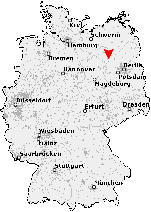 Karte von Wusterhausen / Dosse