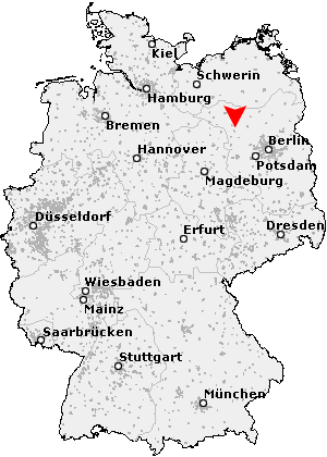 Karte von Bantikow