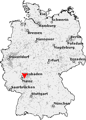 Karte von Groß-Gerau