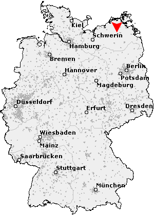 Karte von Groß Methling