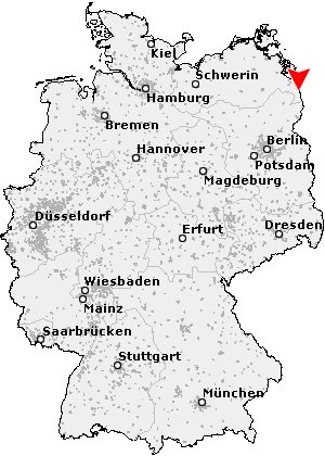 Karte von Blankensee, Vorpommern