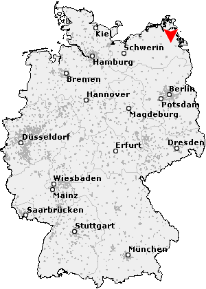 Karte von Lüssow bei Greifswald