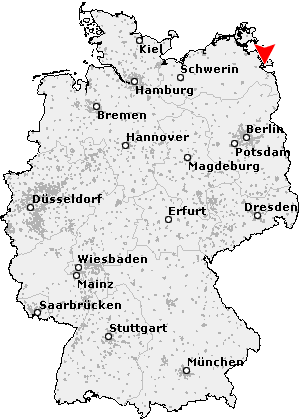 Karte von Stolpe auf Usedom