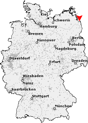 Karte von Vogelsang-Warsin