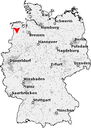 Karte von Börgermoor