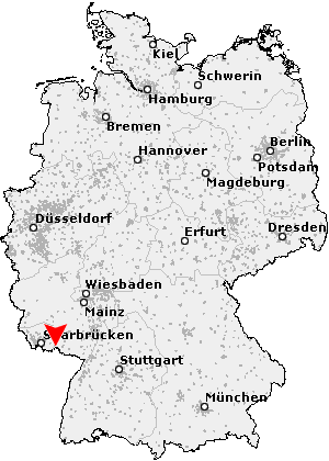 Karte von Dietrichingen