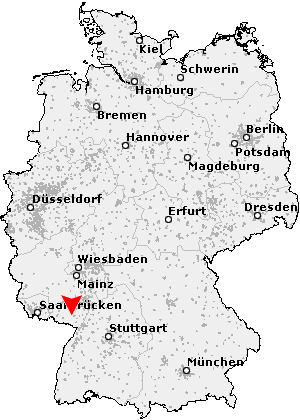 Karte von Ilbesheim bei Landau in der Pfalz
